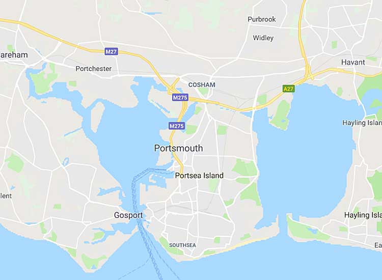 Map of Portsmouth